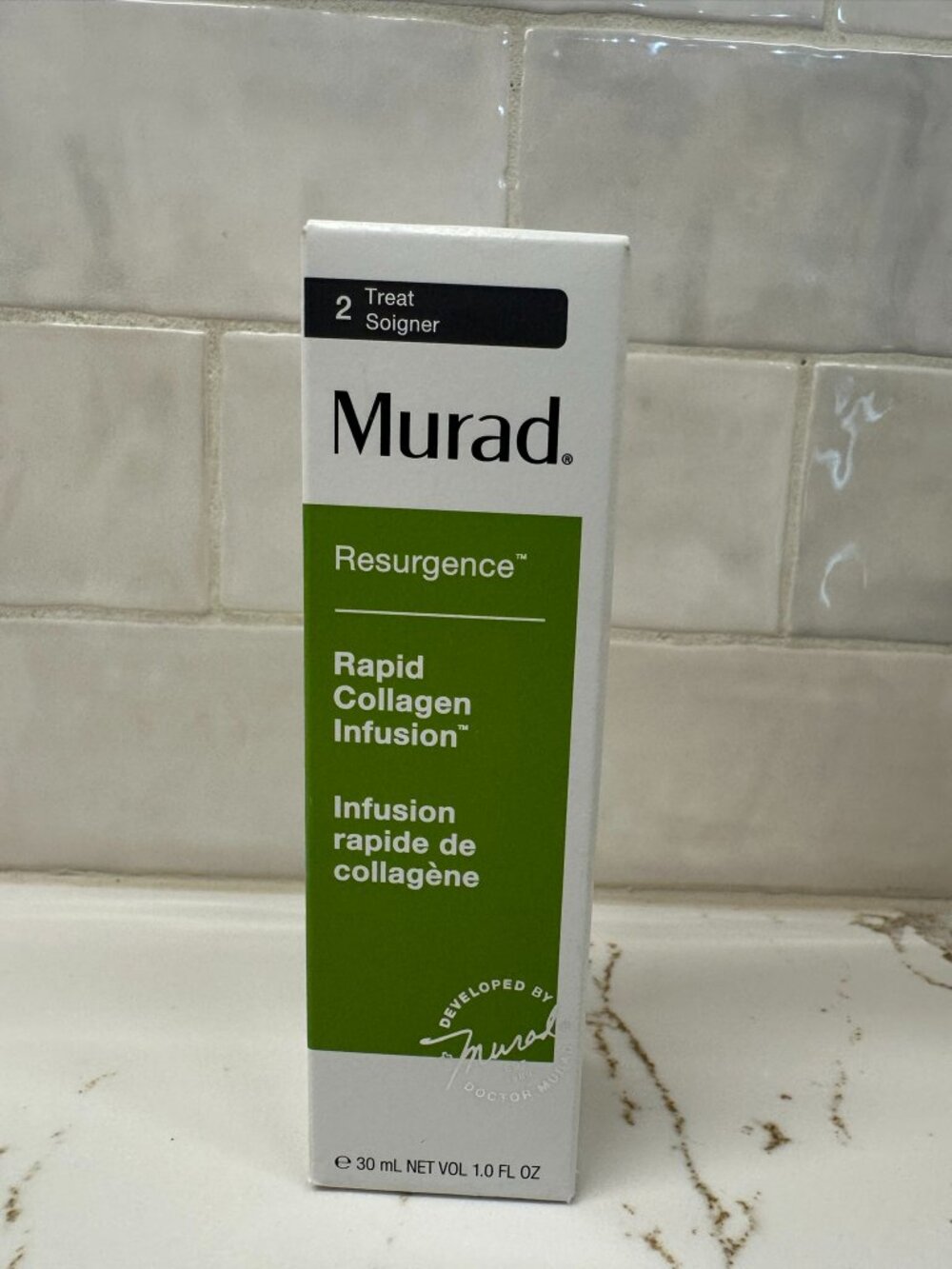 NEW IN BOX Murad Resurgence Rapid Collagen Infusion Firming Face Serum 30mL